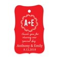 thumbnail image 1 of 100 PCS Thank You for sharing our special day Custom Made Hang Tags Personalized Wedding Favor Gift Paper Tags, 1 of 1