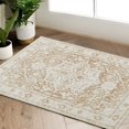 thumbnail image 1 of Rugking Doormat 2x3 Washable Persian Rug Indoor Entryway Vintage Rug Taupe Area Rug Foldable Non Slip Low Pile Mat for Bathroom Kitchen Bedroom, 1 of 6