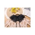 thumbnail image 5 of INSPIRE CHIC Faux Col Détachable, Mini Col Cape à Broderie Semi-Transparente avec Volants pour Blouse Noir-6, 5 of 5