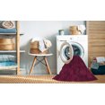 thumbnail image 2 of Ahgly Company Tapis Rectangulaire Lavable en Machine Intérieur Transitionnel Rouge Framboise, 5 Pieds x 7 Pieds, 2 of 7