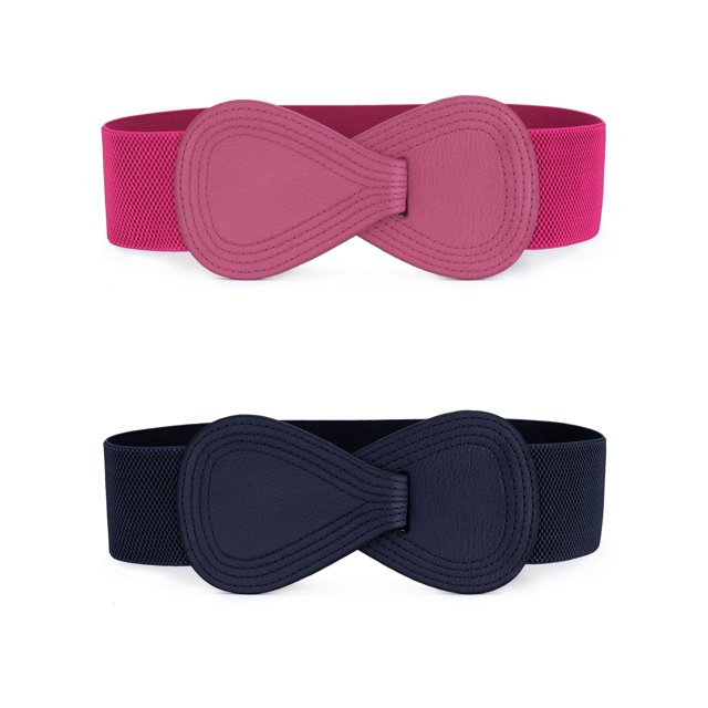 Unique Bargains Women's Elastic Belts for Dress