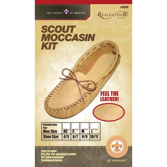 Realeather(R) Crafts Leather Moccasin Kit-Size 10/11 - C4604-04