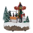 thumbnail image 3 of Light-Up And Musical Animated Christmas Village Scene, Multi color, 8", by Holiday Time, 3 of 4