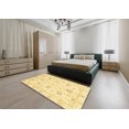 thumbnail image 4 of Ahgly Company Indoor Rectangle Abstract Mustard Yellow Oriental Area Rugs, 7' x 9', 4 of 6