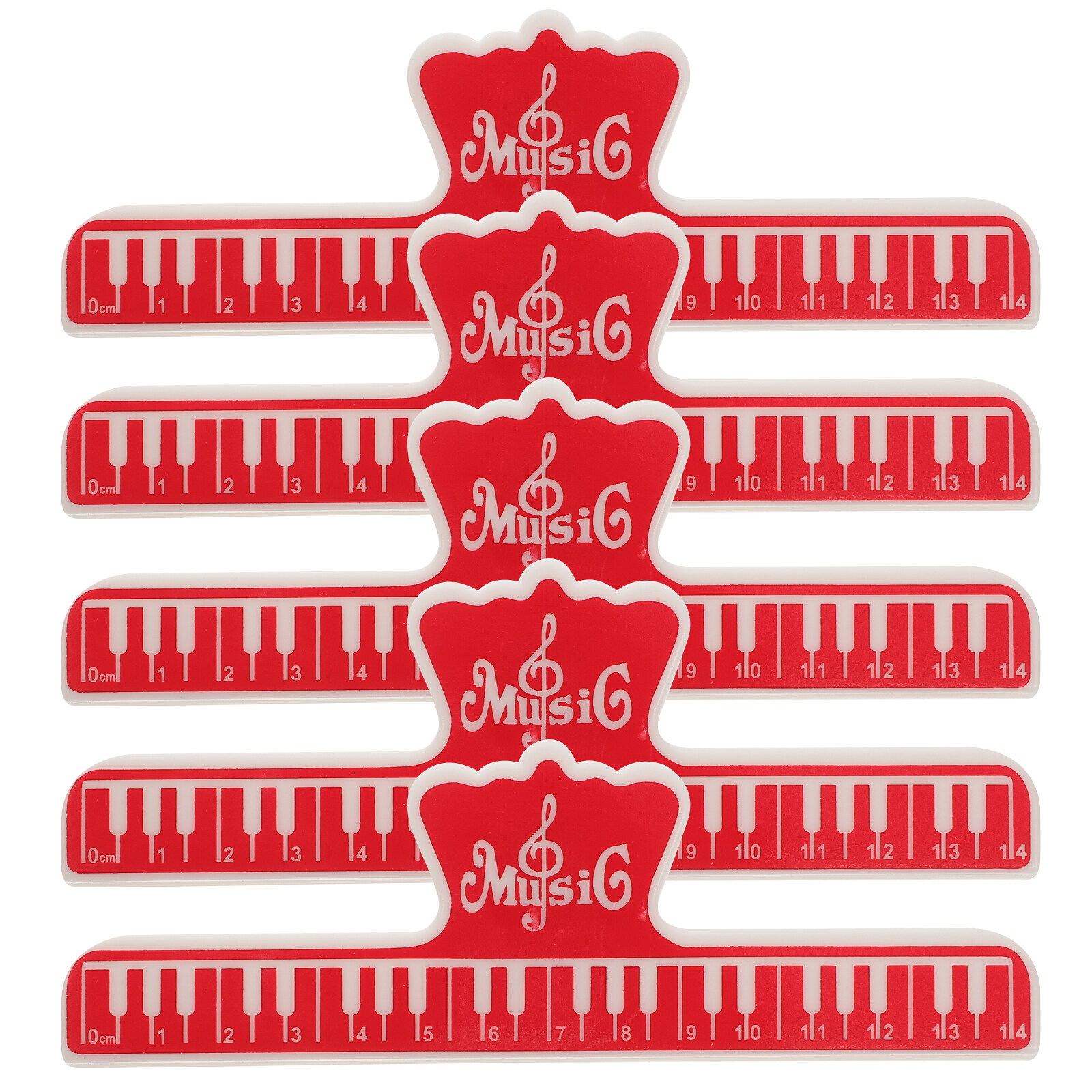 MasteelfCA 5 Pcs Support de Musique Support Feuille Livre Page Pince Piano Partition Feuille Pince Support de Musique Pince de Page
