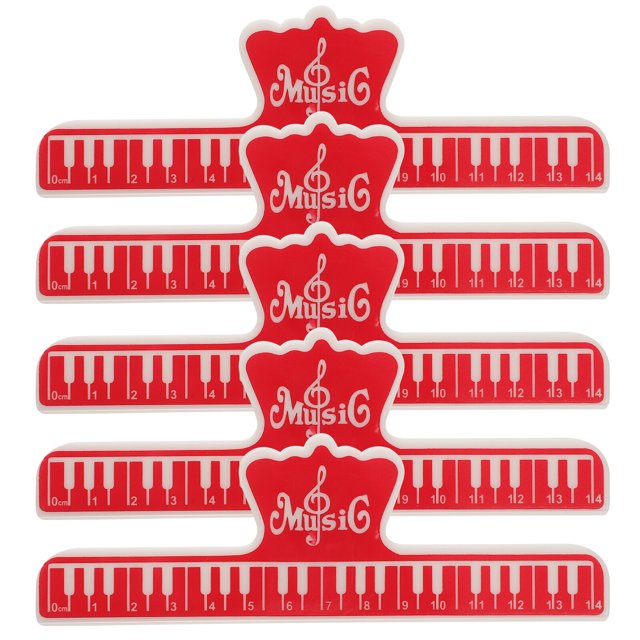 MasteelfCA 5 Pcs Support de Musique Support Feuille Livre Page Pince Piano Partition Feuille Pince Support de Musique Pince de Page