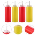 thumbnail image 4 of MIANGASTORE 4Pcs Plastic Squeeze Seasoning Bottles Oil Bottles Soy Sauce Bottle Random Color, 4 of 8