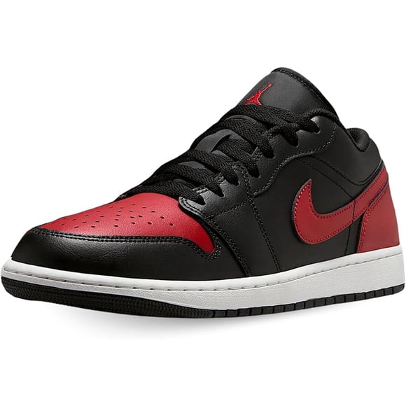 Nike Men's Air Jordan 1 Low Black/Varsity Red-summit White Running Shoes