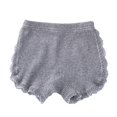 thumbnail image 1 of XIMIN Short Bouffant de Base pour Bébé Fille, sous-Short Uni de Danse, Couleur Unie, Coton, Été, à Volants, Mince, Athlétique, à Enfiler, Mélange, Leggings Triangle (18-24 Mois, Gris), 1 of 3