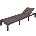 thumbnail image 4 of Gymax Chaise Longue Inclinable de Patio en Rotin pour l'Extérieur avec Coussin à 6 Positions, 4 of 9