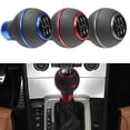 thumbnail image 5 of Bgsha 5 Speed Shift Knob Gear Stick Leather Shifter Fit Most Manual Cars Trucks, 5 of 5