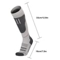 thumbnail image 3 of Graflsoa Unisex High-Performance Ski Socks with Geometric Design, Quick-Dry Cotton Blend for Men & Women, One Size Fits All (39-44), Various Colors Available, 3 of 6
