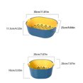 thumbnail image 3 of Thickened double-layer drainage basket, plastic multifunctional circular household fruit storage basket, kitchen fruit and vegetable filter washing basin, 3 of 9