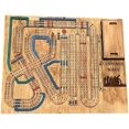 thumbnail image 1 of Jeu de Cribbage Guerres Plateau de Cribbage Jeu de Guerre de Cribbage Ensemble de Jeu de Cribbage en Bois Jeu de Plateau Crib Wars avec Compartiments de Rangement Intégrés Planches de Cribbage Jeu de Société Classique Unique, 1 of 5