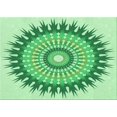 thumbnail image 1 of Ahgly Tapis Rectangulaire Lavable en Machine Vert Transitionnel, 5 Pieds x 7 Pieds, 1 of 7