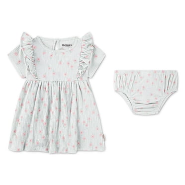 Ensemble 2 pièces Robe en Jacquard Froncé pour Bébé Fille Huggies Happy Hugs
