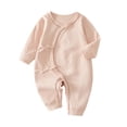 thumbnail image 2 of Cowsor Unisex Baby Solid Bodysuit – Button Jumpsuit, Short Sleeve (0-9M), 2 of 3