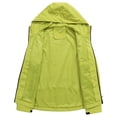 thumbnail image 4 of Baberdicy Unisex Lightweight Waterproof Jacket, Drop Shoulder Trekking Windbreaker , Unisex Light Windbreaker, Packable Rain Shell, Hiking Jacket Green L, 4 of 5