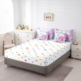 thumbnail image 4 of Cartoon Princess Mermaid 7 Piece Comforter Set Full Bed in a Bag,Ocean Jellyfish Shell Bedding Sets Sliver Fish Scale Sheet Set with Comforter, 4 of 5