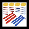 thumbnail image 1 of Ensemble de Football à Drapeau, Ensemble de Ceintures et Drapeaux de Football pour 14 Joueurs, Ceinture Ou Joueurs Adultes de Football à Drapeau, 14 x Ceintures 42 x Drapeaux (21 Rouges et 21 Bleus) 4 x Cônes, 1 of 6