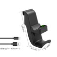 thumbnail image 3 of Upgraded Hanging Charging Station for PS5 Controllers - Dual Contact Charger with LED Indicators + Headset Storage Hook, Space-Saving Design, Overcharge Protection | PS5 Accessories, 3 of 5