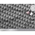 thumbnail image 2 of Soimoi Modal Satin Fabric Leaves & Floral Block Printed Fabric 1 Yard 42 Inch Wide, 2 of 3