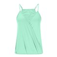 thumbnail image 4 of Timegard Tank Top for Women Adjustable Strap Deep V Neck Ruched Comfy Casual Camisole Tops Fashion, 4 of 5
