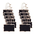 thumbnail image 1 of CIMAXIC 12 Pcs Mini Tableau Noir Double Face pour Panneaux de Messages, 3.35"X2.36"X0.04 Pouces, 1 of 4