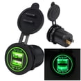 thumbnail image 3 of EGNMCR 5V 4.2A USB Charger Socket Adapter Power Outlet for 12V 24V Motorcycle Car Charger, 3 of 9