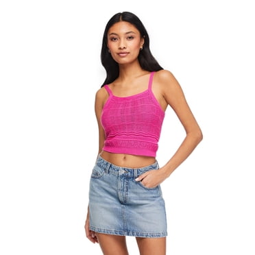 No Boundaries Women's Crochet Tank Top