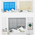thumbnail image 4 of 36x60 Inch Easy Install Window Blinds for Heat Insulation and Sun Protection Pleated Privacy Shades with Adhesive Strip in Grey, 4 of 6