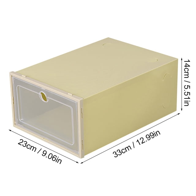 Organisateur de Chaussures Pliable Transparent Empilable Rangement pour Textile de Maison Garde-Robe