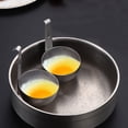 thumbnail image 3 of Kilougeis Clearance Egg Boiler Egg Egg Steamer Rack Maker Egg Boiling Spoon Egg Steamer Spoon Cup Bbq Egg Cookware Pan Steamed Non Eggs Kitchen Gadget Black Stainless, 3 of 6