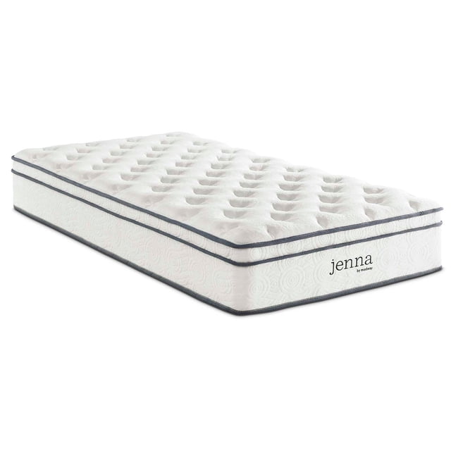 Modway Jenna Matelas à Ressorts Ensachés Matelassé en Polyester de 14 Po, Grand Lit