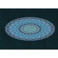 thumbnail image 1 of Ahgly Company Machine Washable Indoor Rectangle Transitional Glacial Blue Ice Blue Area Rugs, 2' x 3', 1 of 7