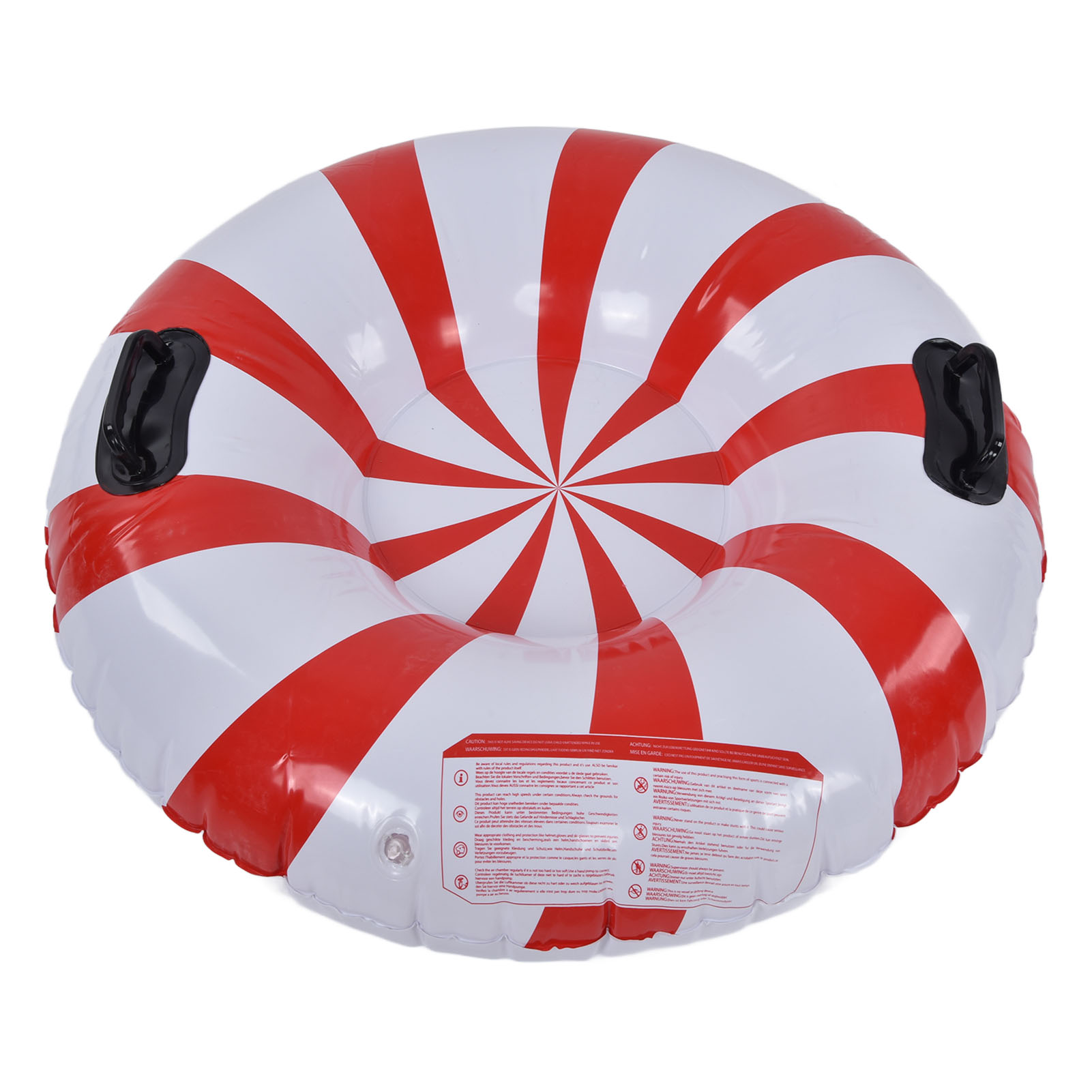 Tube de Neige, Tube de Ski de Neige Rouge+blanc Résistant à l'Abrasion, Étanchéité à l'Air pour le Ski pour l'Extérieur