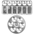 thumbnail image 1 of Color Mixing Plates Silver for Child in Painting Activities 2Pcs 9.1x4.3in, 1 of 8