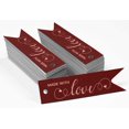 thumbnail image 2 of Inkdotpot Rose Gold Foil Paper Hang Tags Made With Love Text Favor Tags 50 Pieces, 2 of 6