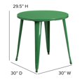 thumbnail image 2 of 30'' Round Black Metal Indoor-Outdoor Table, 2 of 3