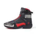 thumbnail image 1 of JG WOLVES- Smart LED Motorcycle Boots - Unisex Racing & Touring Riding Shoes - All-Season Motorbike Gear with Customizable Display,Red ,40, 1 of 25
