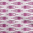 thumbnail image 1 of oneOone Viscose Chiffon Purple Fabric Asian Block Fish Craft Projects Decor Fabric Printed By The Yard 42 Inch Wide, 1 of 4