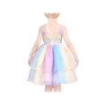 thumbnail image 1 of Girls Dress Multicolor Rainbow Bow Tie Butterfly Tulle Party Princess 8 Years, 1 of 7