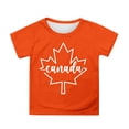 thumbnail image 1 of MEZZALL T-Shirt à Manches Courtes pour Filles, Col Rond d'Été, T-Shirts, Coupe Décontractée, Hauts Basiques, Orange, 8-9 Ans, 1 of 4
