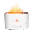 thumbnail image 1 of 250mL Simulation Flame Mist Humidifier Flame Night Light Quiet Aromatherapy Diffuser Desktop USB Humidifier for Home Office Bedroom Baby Room 1/3/5H Timing, 1 of 8