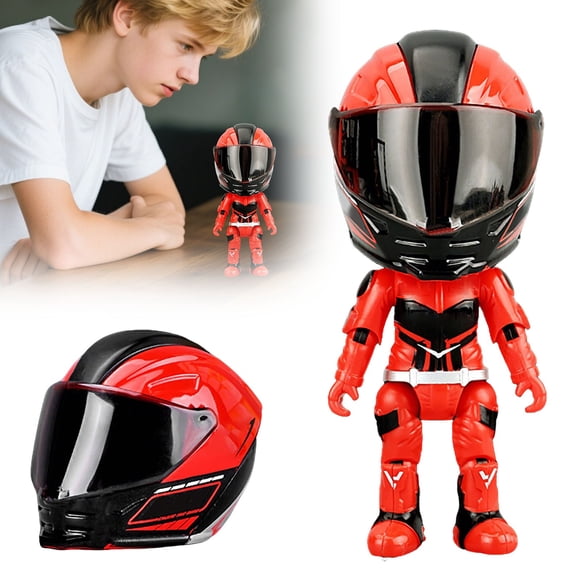 Figurine d'Action Moto Modèle Bureau Moto avec Articulations Mobiles Figurines de Collection pour Enfants et Adultes
