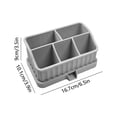 thumbnail image 3 of EGNMCR Storage Bins, Storage Containers Silicone Toothbrush Toothpaste Storage Box Rack Bathroom Storage Rack Bathroom Wash Set Beauty Product Storage Silicone storage box, 3 of 6