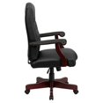 thumbnail image 4 of Scranton & Co Chaise de Bureau Pivotante en Cuir Noire, 4 of 6
