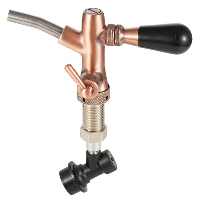 G5/8 Barrel Beer Tap with Flow Regulator, Adjustable Stainless Steel Barrel Beer Dispenser for Home Restaurants Bars