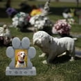 thumbnail image 4 of Deeceymbur Pierre Commémorative en Résine pour Animaux de Compagnie Chiens Chats Décoration de Jardin Extérieur Lieu de Repos Souvenir Hommage Durable, 4 of 6