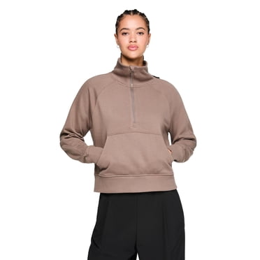 Coton ouaté à demi-fermeture éclair Athletic Works pour femmes